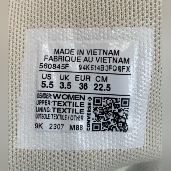 Converse Chuck Taylor All Star Lift Black White Sneakers Wmn's Size 5.5 NWOT - Picture 10 of 10